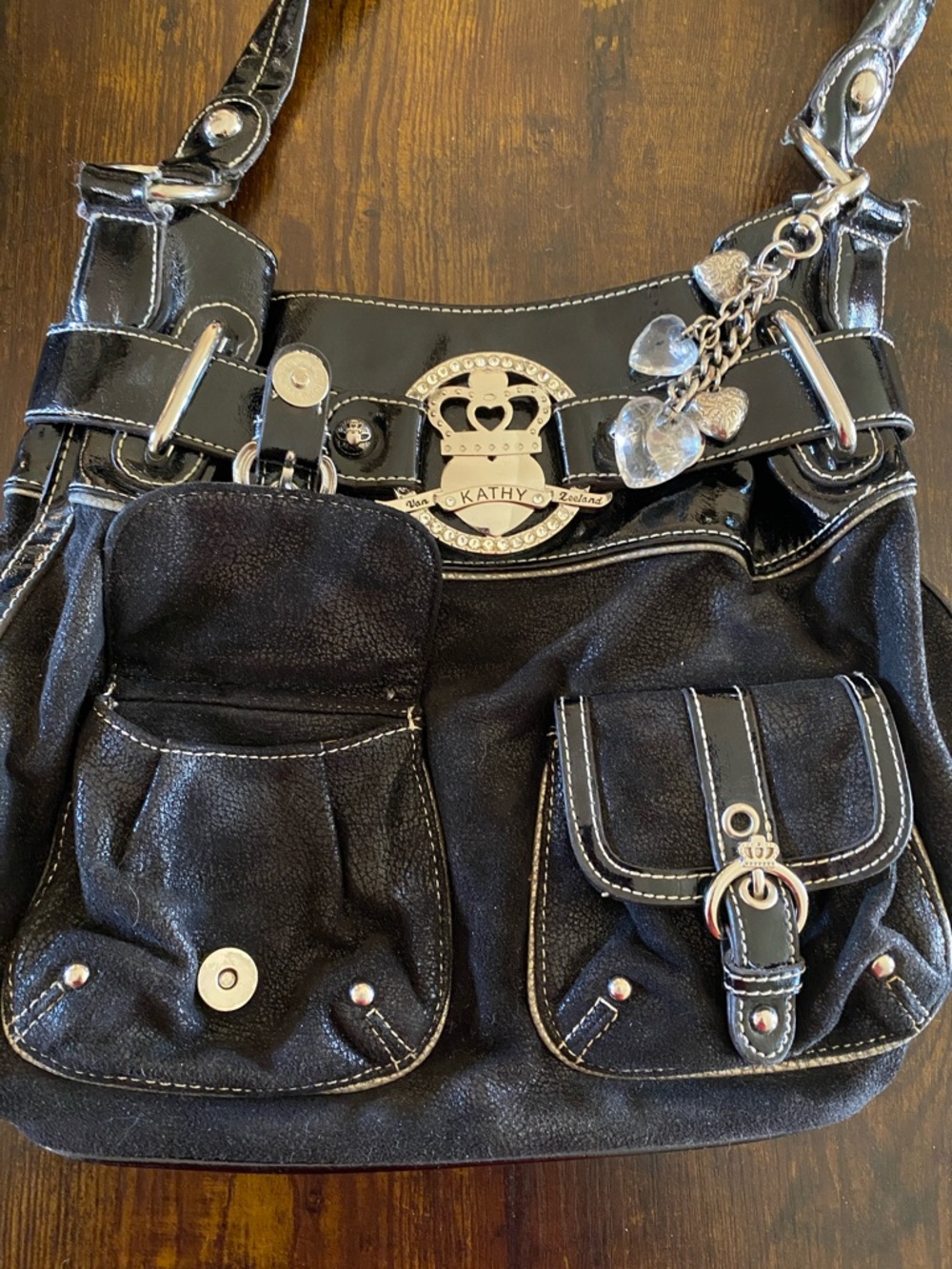 Kathy Van Zeeland Black Shoulder Bag - Picture 4 of 16